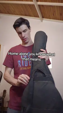 Home alone you know what that means #guitar #music #funnytiktok #humor #homealone 