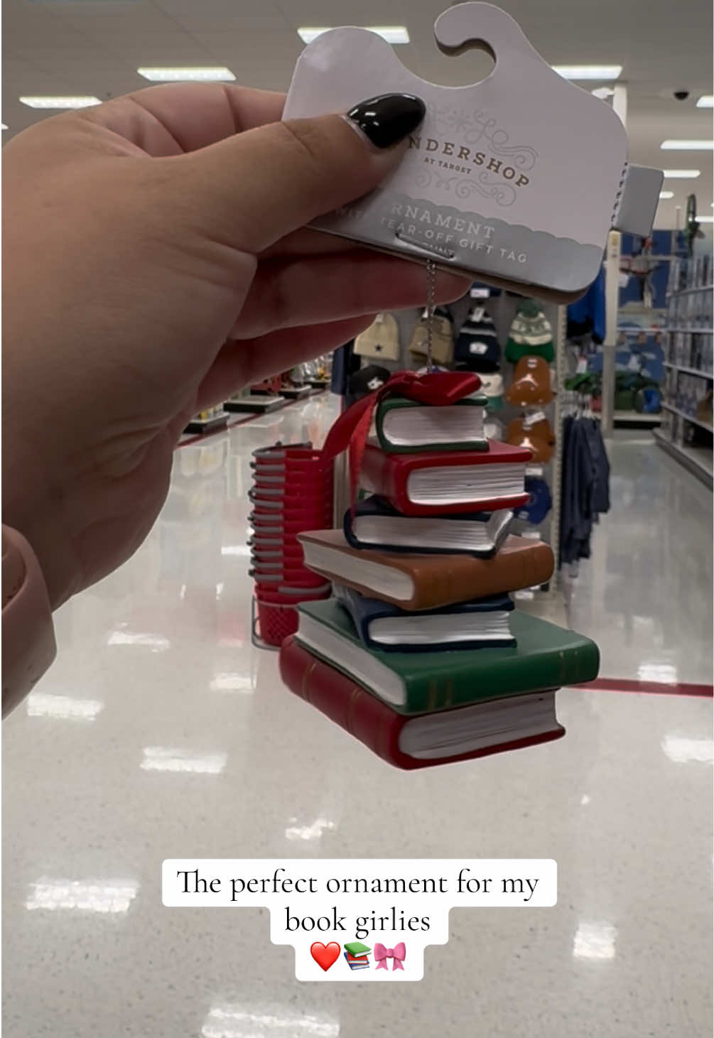 The book girly in your life NEEDS this ornament for Christmas📚 #BookTok #ornament #target #christmas 