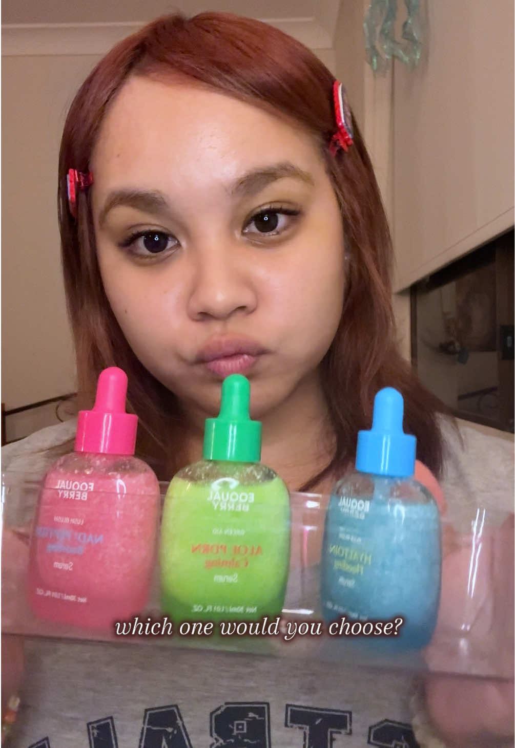 [use code: “PEAZAHUT2 on @YesStyle for $$$ off] trying out @EQQUALBERRY newest serums, and my personal favourite is the blue serum 💙 i have dehydrated combo skin so anything hydrating helps my skin feel better. these serums are lightweight and doesnt feel sticky at all. but remember, u dont need all the viral products, just the one that ur skin needs 🌷🥰 @YesStyleInfluencers @Eqqualberry @EQQUALBERRY Influencers #eqqualberry #eqqualberryinfluencer #yesstyle #koreanskincare #yesstylecode 