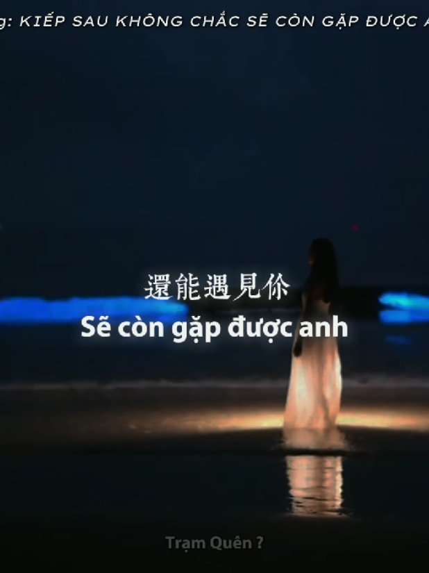 kiếp này gặp được nhau là duyên số nhưng kiếp sau em không chắc sẽ còn được gặp anh.#viral #下辈子不一定还能遇见你#nhactrungquoc #kiepsaukhongchacsecongapduocanh#xh 