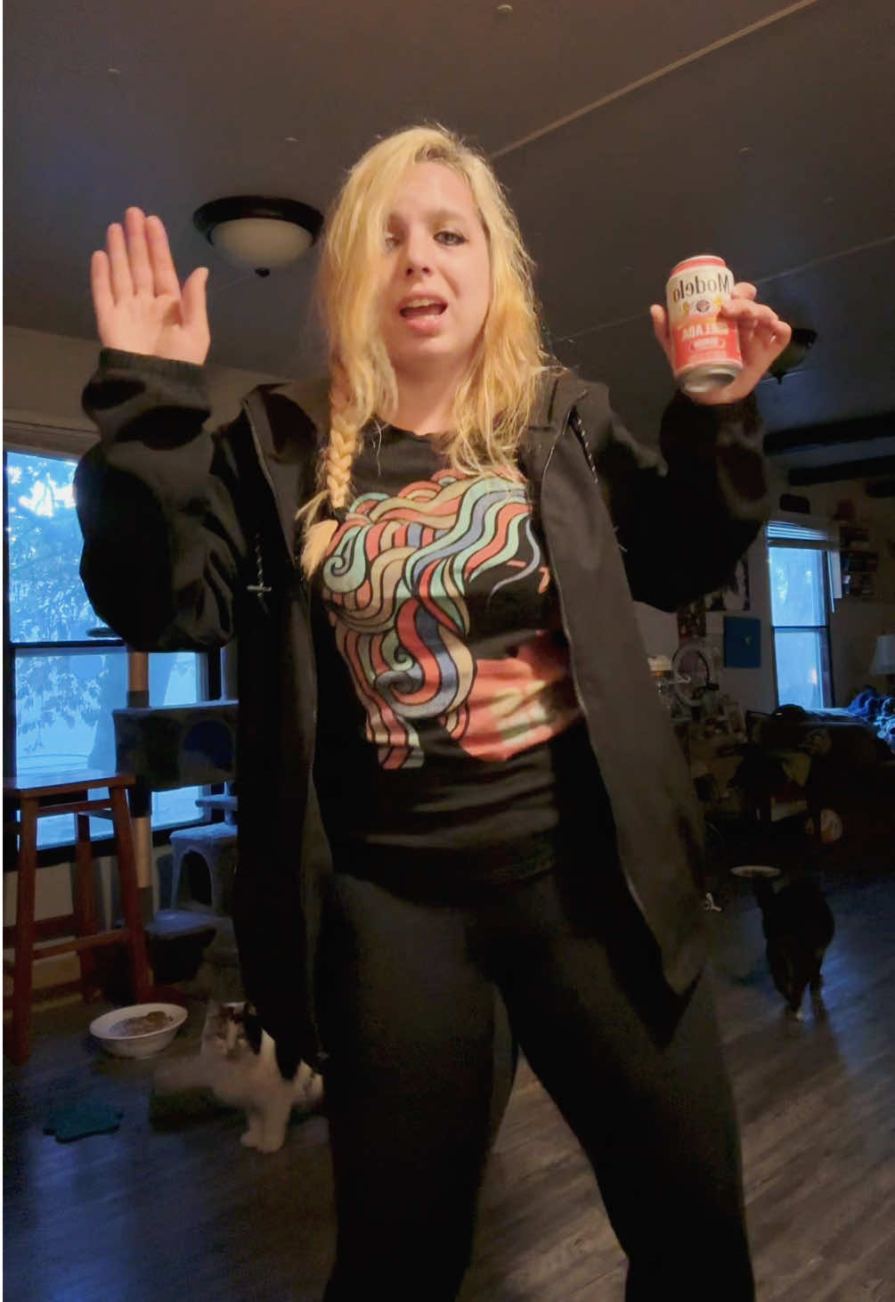 I HAD to go get some 🍺 lol #ter3ear #trend #justtalking #walktothegasstation #dancing 