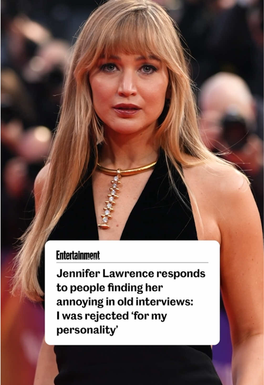 #JenniferLawrence is not a fan of her old interviews 😬 The #DieMyLove star looks back on her early career, navigating life as a movie star, and all that came with it.  #movietok 