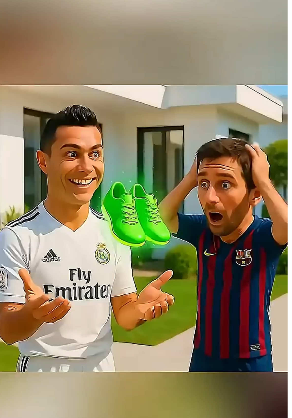 Ronaldo muốn có 1 đôi giày dính nhưng messi không cho #CapCut #dexuat #xuhuong #tangflower 