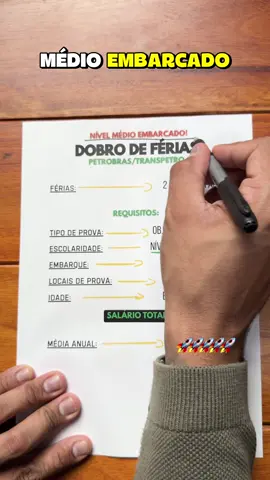 Um concurso de NÍVEL MÉDIO com o DOBRO de FÉRIAS! 🏖️😎 MUITO PRAZER: concurso da PETROBRAS / TRANSPETRO 👷 Se você quer se preparar pra essa oportunidade incrível corre no link da BIO e se cadastra para a BLACK FRIDAY VITALÍCIA, que vai acontecer no dia 13/11 somente ONLINE #petrobras #transpetro #offshore #oportunidade #concurso