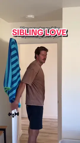 It’s the sibling love language 😅 #Siblings #parents #parenting #olderbrother #oldersister 