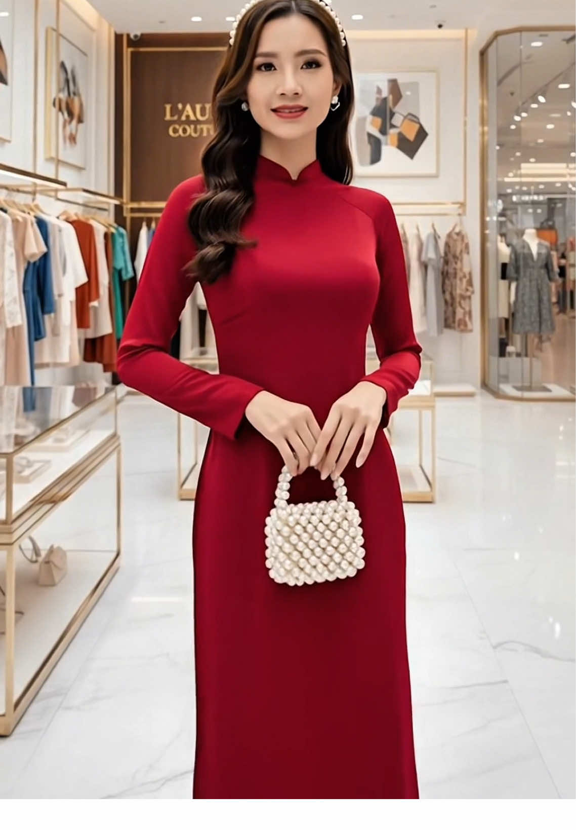 Áo dài trơn, áo dài lụa mỹ cổ#hoangnganfashion #aodaicachtan #aodaigiaovien #aodaitruyenthong 