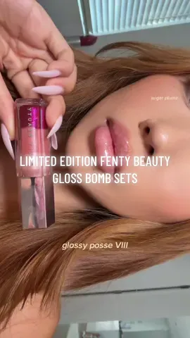 BROOOO sugar plumz does something to meee 😍 @Fenty Beauty limited edition gloss bomb sets!!! #lipgloss #holidaysets #fyp #makeup #lipcombo 