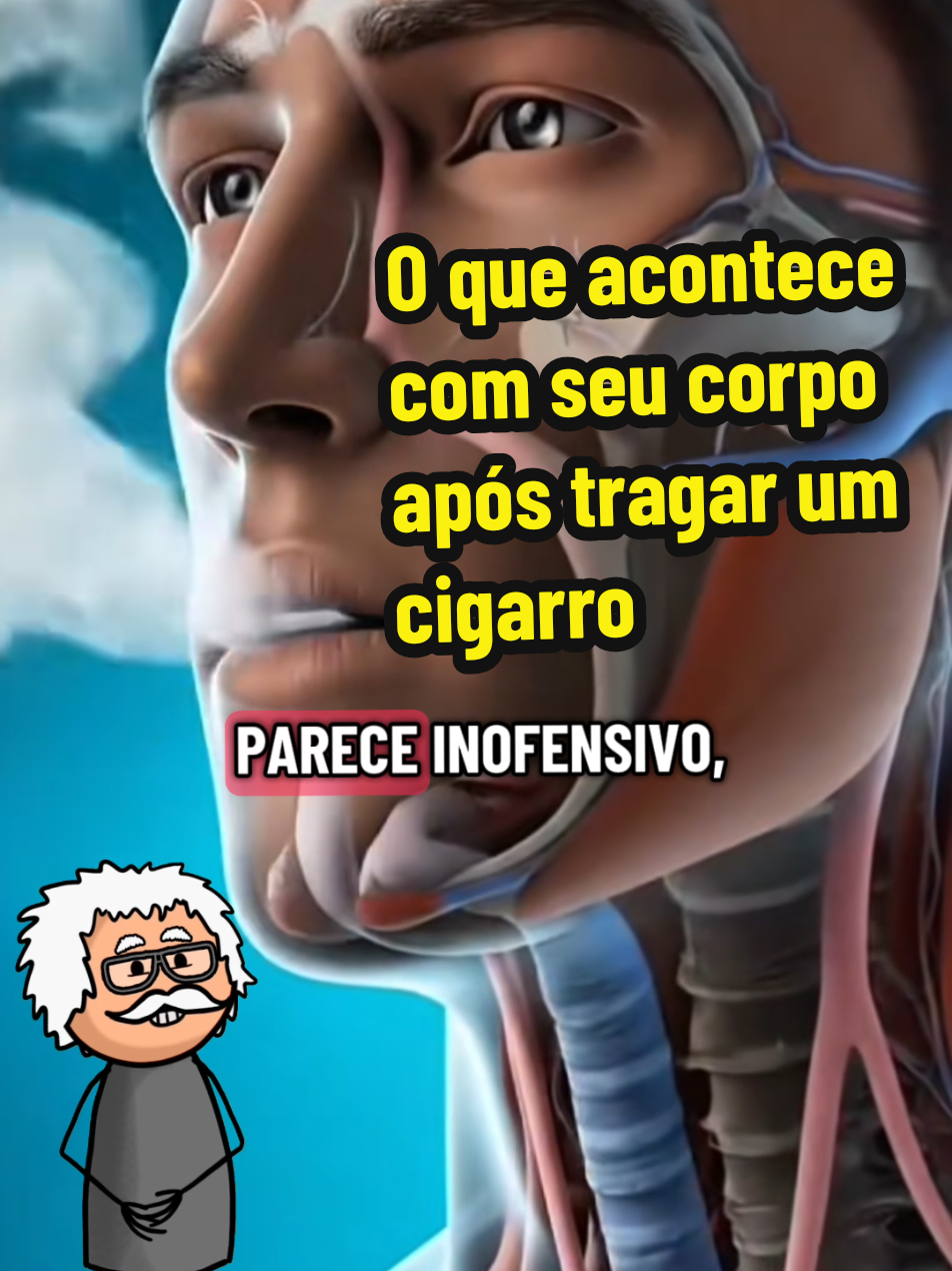 Quando você acende seu primeiro cigarro o que acontece no seu corpo após tragar.. #pulmoes  #parardefumar  #fumante  #nicotina  #saudenatural 