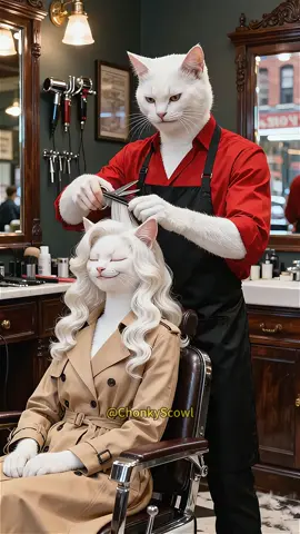 The Hypocritical White Cat #cat #orangecat #fyp 