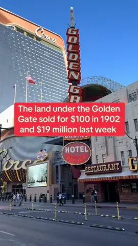 Las Vegas was once part of an 1800 acre ranch that sold for $55,000