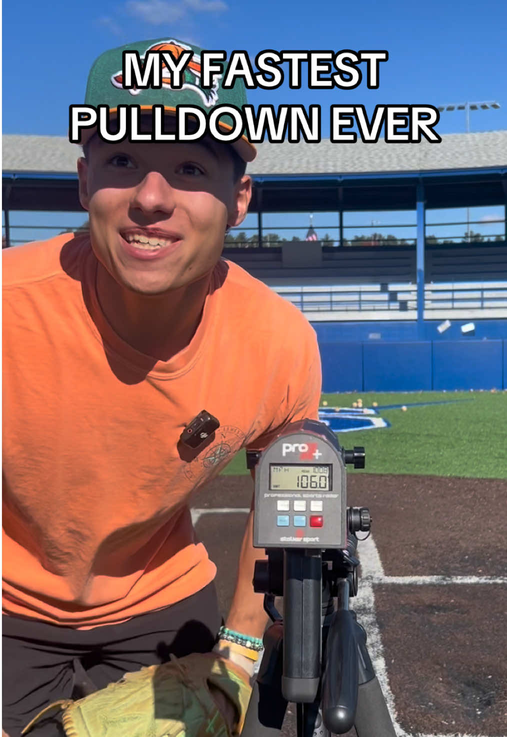 First flick was 98… I knew I was in for a good day after that 😂. Never thought I’d pop a 106MPH Pulldown but here we are! #pulldown #velo #106mph #60eraguy 