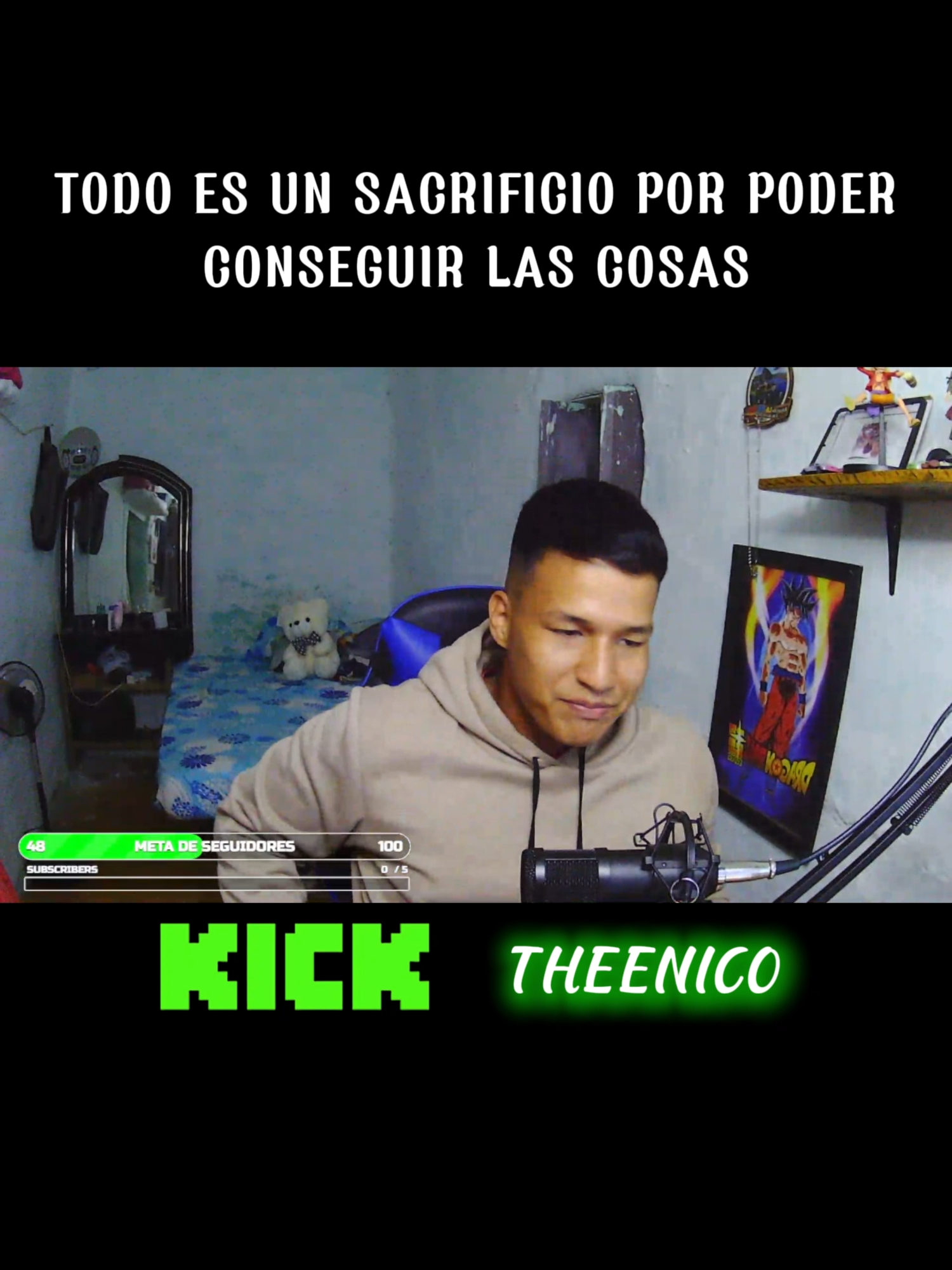 todo con calma y lo hacemos real #striming #sueñosymetas #progresos #viral  sigueme en todas mis redes como theenico