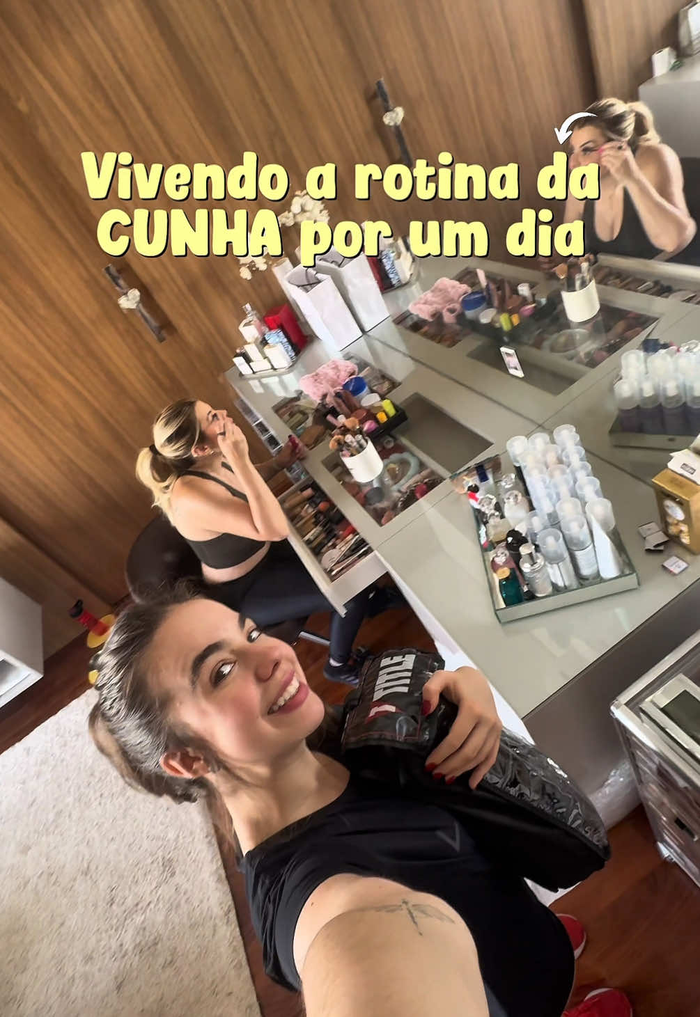 Um dia com a cunha 😅❤️ @Amanda Bendine 