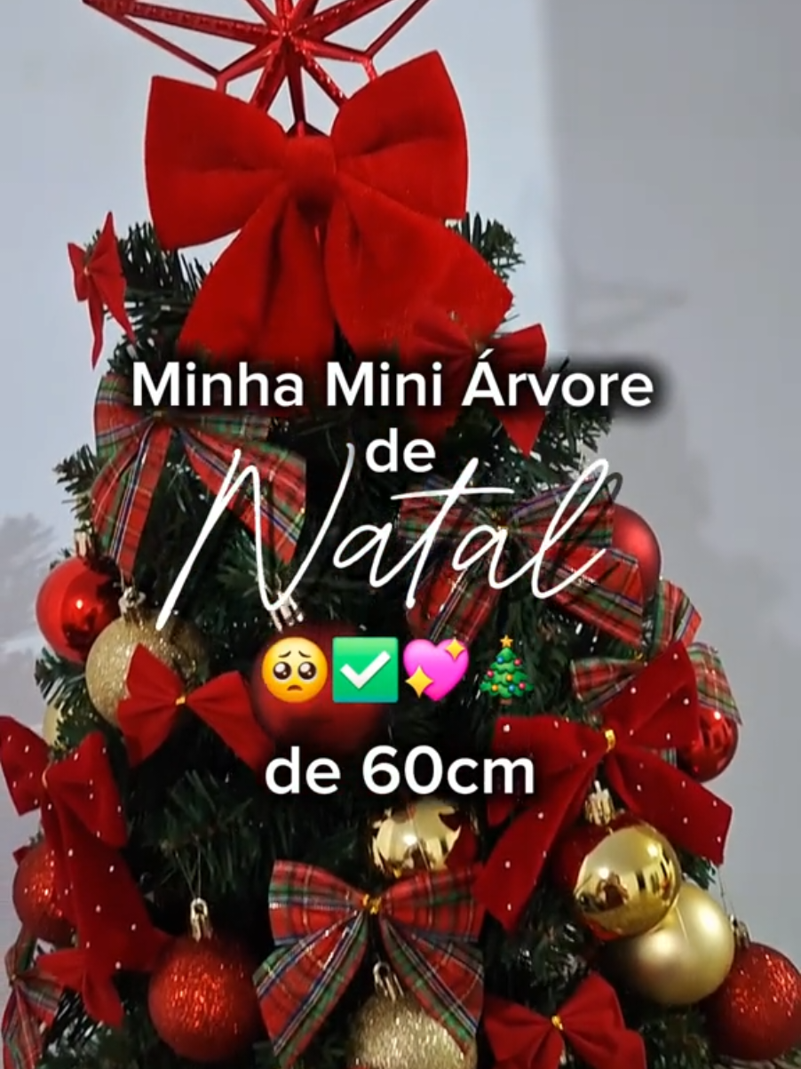 com bastante laços, amei 🥺❤️✅️🎄 #natal2025 #natal #decor #arvoredenatal #decoração 