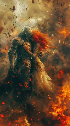 “Amor em Meio ao Caos 🔥💔🌹” #knight #princess #fantasycinematic #eternallove #loveandhonor 