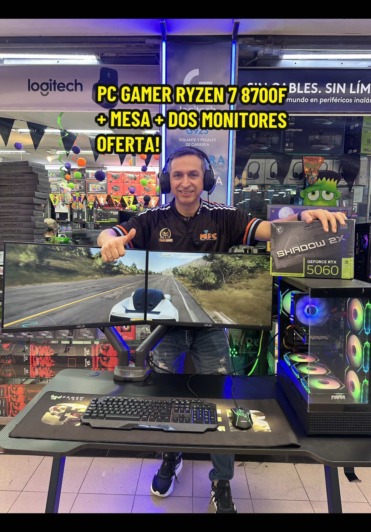 🚀 Lleva tu experiencia gamer al siguiente nivel con este setup completo por solo $5.480.000 😎💥 Potencia, estilo y rendimiento en un solo combo 🔥 📩 ¡Escríbenos ya y asegura el tuyo antes de que se agoten! 📱 301 3922368 #PcGamer #GamingSetup #Ryzen78700F #RTX5060 #MiPCBarranquilla  