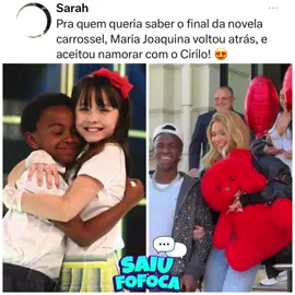 SOCORRO! Após Virgínia e Vini Jr. assumirem que estão namorando, internautas comentam: “Pra quem queria saber o final da novela carrossel, Maria Joaquina voltou atrás, e aceitou namorar com o Cirilo!” O que vocês acham? 😂❤️