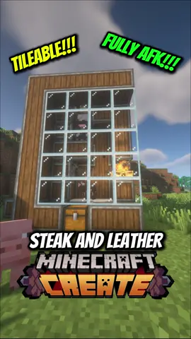 Steak and Leather Farm Minecraft Create #Minecraft #createmod 