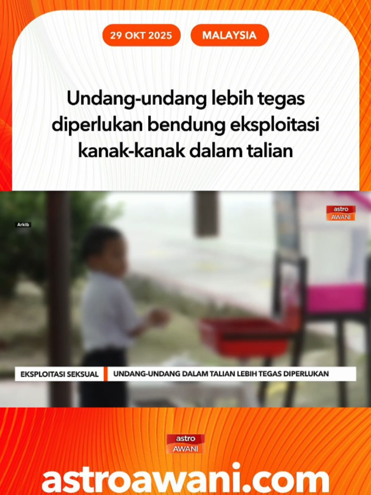 Susulan pendedahan Ops Pedo 2.0, Malaysia digesa perketat undang-undang, tingkatkan hukuman dan libatkan komuniti dalam membanteras eksploitasi seksual kanak-kanak secara digital. #AWANInews