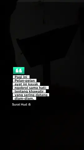 Kadang bukan kitanya yang kurang usaha, cuma kurang yakin…  kalau Allah sudah  menyiapkan segalanya tepat waktu . Dan ayat ini mengingatkan kita lagi kalo  Allah yang jamin rezeki setiap makhluk,  bahkan yang melata di tanah pun tak luput dari perhitungan-Nya.. . . Dan Semoga hari ini kita cukup yakin untuk tenang, dan cukup tenang untuk terus yakin… kalau setiap rezeki —  bahkan rasa tenang ini  sudah Allah jamin sejak awal… #jejakmurojaahku #murojaahirt #murojaahquran 