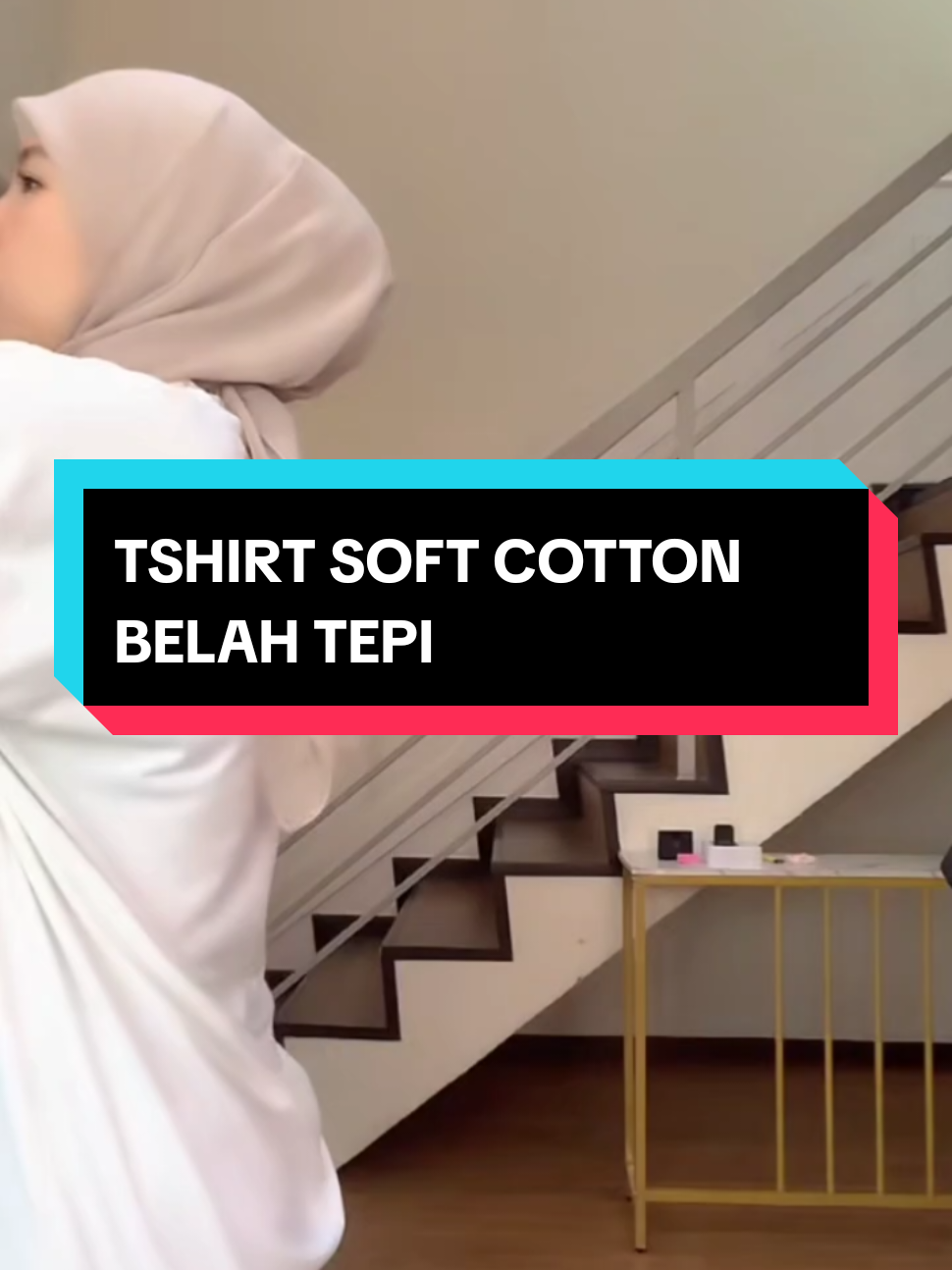 TSHIRT SOFT COTTON BELAH TEPI