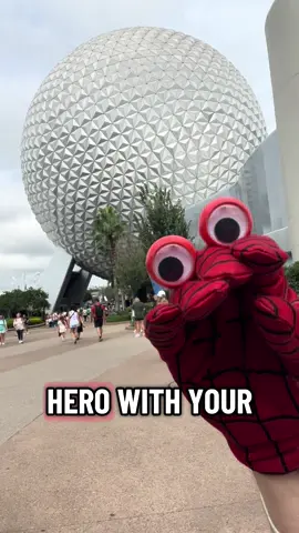 #thespiderhand at #epcot with some #heroadvice 