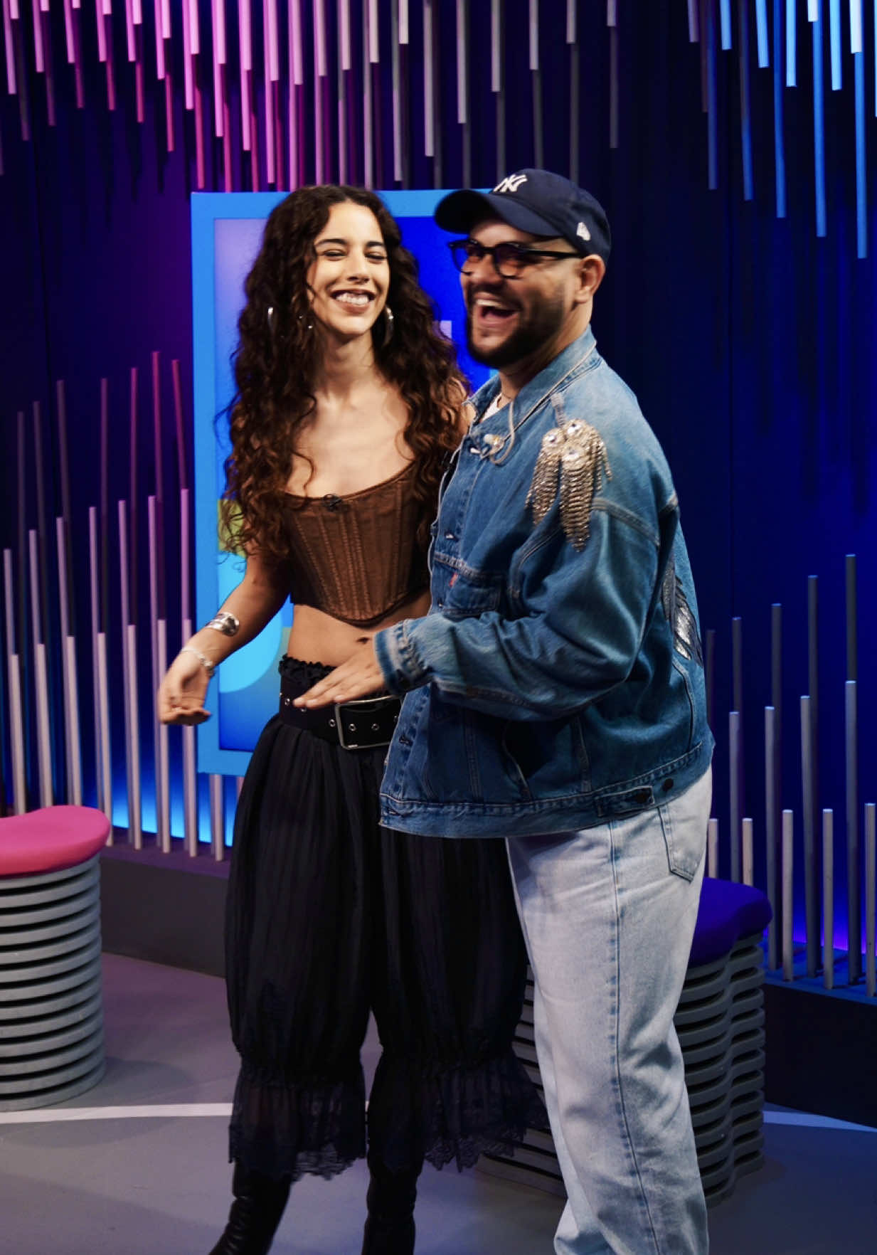 Você faria o ‘What’s Going On’ ou o ‘Beez in the Trap’? 😂 @marina sena e @Gominho entraram na trend do jeitinho deles! 🗣️ #TVZAoVivo #TVZ 