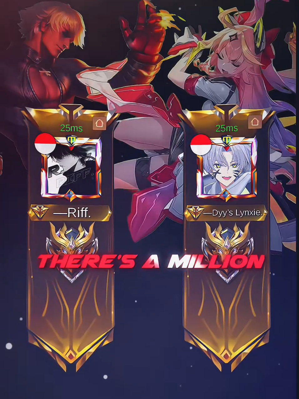 one in a million🥵 w/@𝟰𝟱 𝘿𝙮𝙮'𝙨 𝙇𝙮𝙣𝙭𝙞𝙚.  #ripkimlbb #aimstar #preset #mlbb 