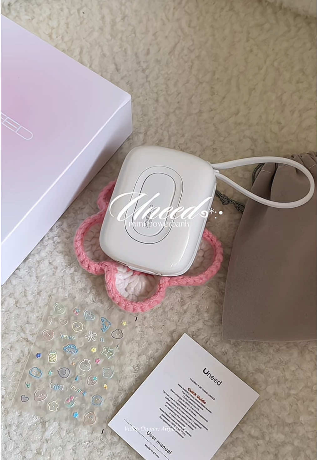 10,000 mAh mini powerbank from @Uneed.TH 💌✨ #uneed #uneedpowerbank10000mah #uneedpowerbank #powerbank #minipowerbank 