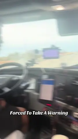 Forced to take a warning for being in the fast lane. There were not any signs that said “NO TRUCKS” #policestop #i80 #chicagoillinois #pinkiedabney 