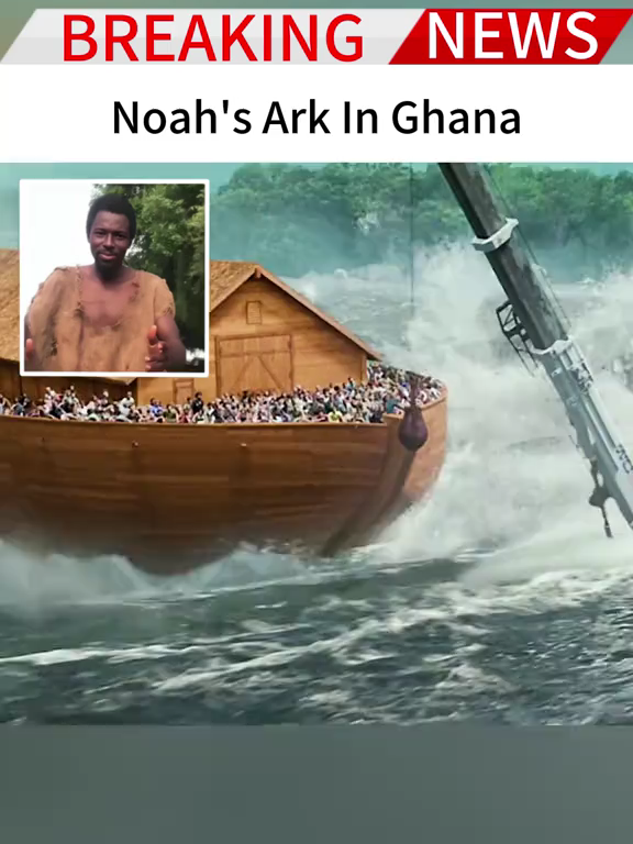 Man Builds Noah's Ark in Ghana - Said God will flood the earth in December. #LibraKingEnt #breakingnews #usa #news #noah #noahsark #flood #endoftheworld