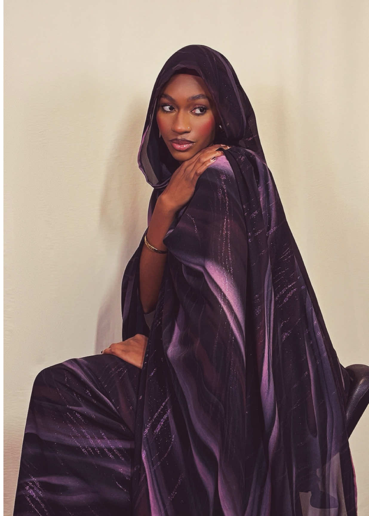 Mehlfa saahelie 🫐🍇 @𝗦𝗔𝗔𝗛𝗘𝗟𝗜𝗘 🪡  Studio : Be shine @HawaSirany BE SHINE ♥️  🎥: @Princess Kady 🥀  #modestfashion #fyp #dampé #saahelie #oumousangaré 