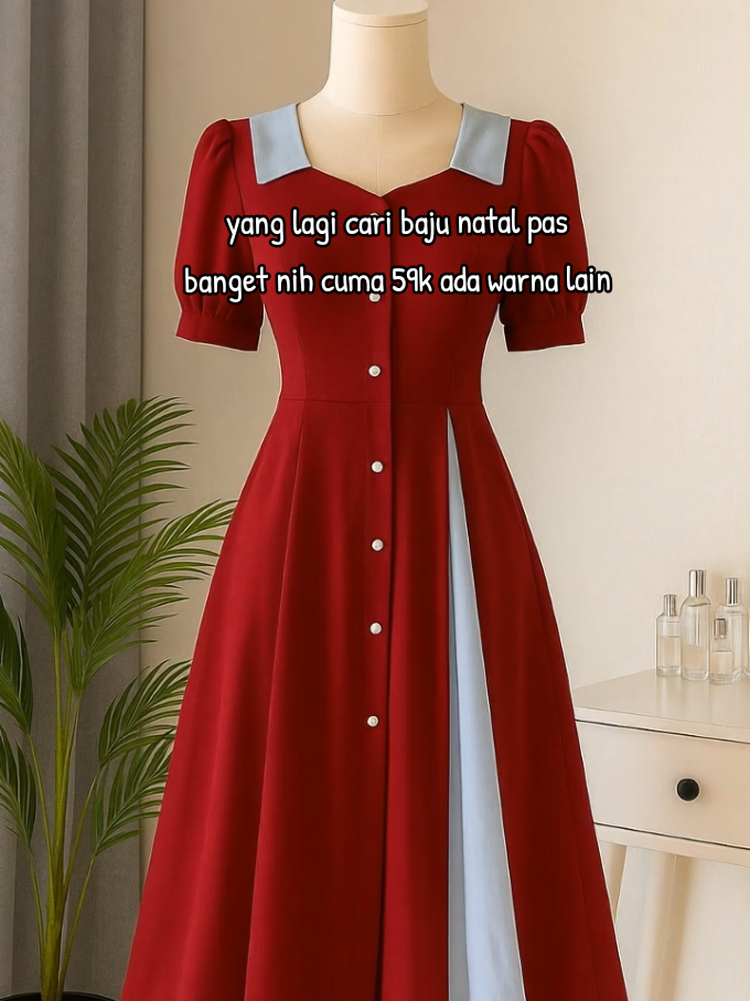 gereja, natalan, kondangan dress ini bisa diandalkan muat BB 40- 80 #dressnatal 