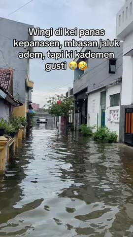 Mpun gusti cukup sampun kademen niki 🙏🤣 #perumahan #rain #banjir #semarang 