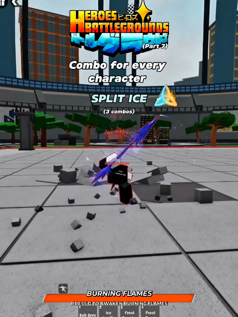 Heroes Battlegrounds | Split Ice (Todoroki) Combo. The last combo might not always work but it is a true combo my friend tried dashing and blocking, just make sure to land in the middle so the enemy gets closer. #todoroki #splitice #hbg #roblox #heroesbattlegrounds 