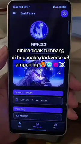 order apk bug dibio😋😋 #apkbug #bugwa #bugganas #whatsapp #darkverse 