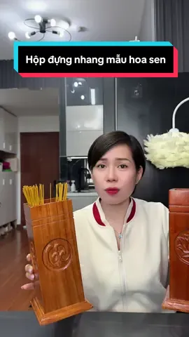 Hộp đựng nhang mẫu hoa sen đục chữ Phúc Lộc Thọ #xh #viral #ongdungnhang #ongdungnhangbanggo #cindythuytichcuc