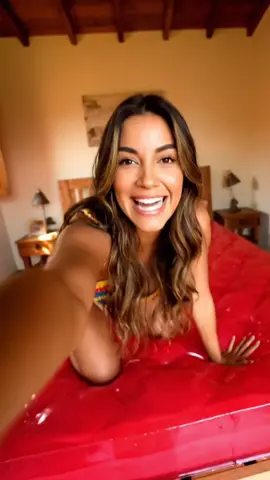 Olha só essa cama!!! #morena #gata #fazenda #roca #jelly 