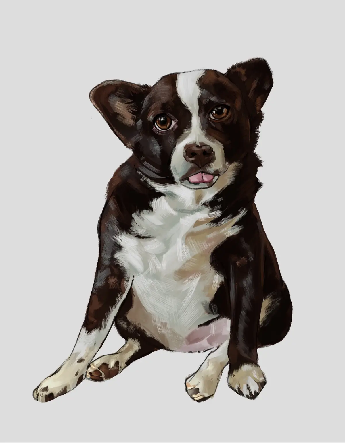 Milo drawing done!!! #digitalart #artistsoftiktok #clipstudiopaint #funnydog 