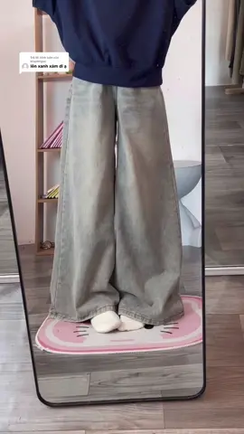 Trả lời @khanhngoc đây nhé ạ #thoitrangnu #quanjeanongrong #namlun_m48 #phoidoxinh #miajeans 