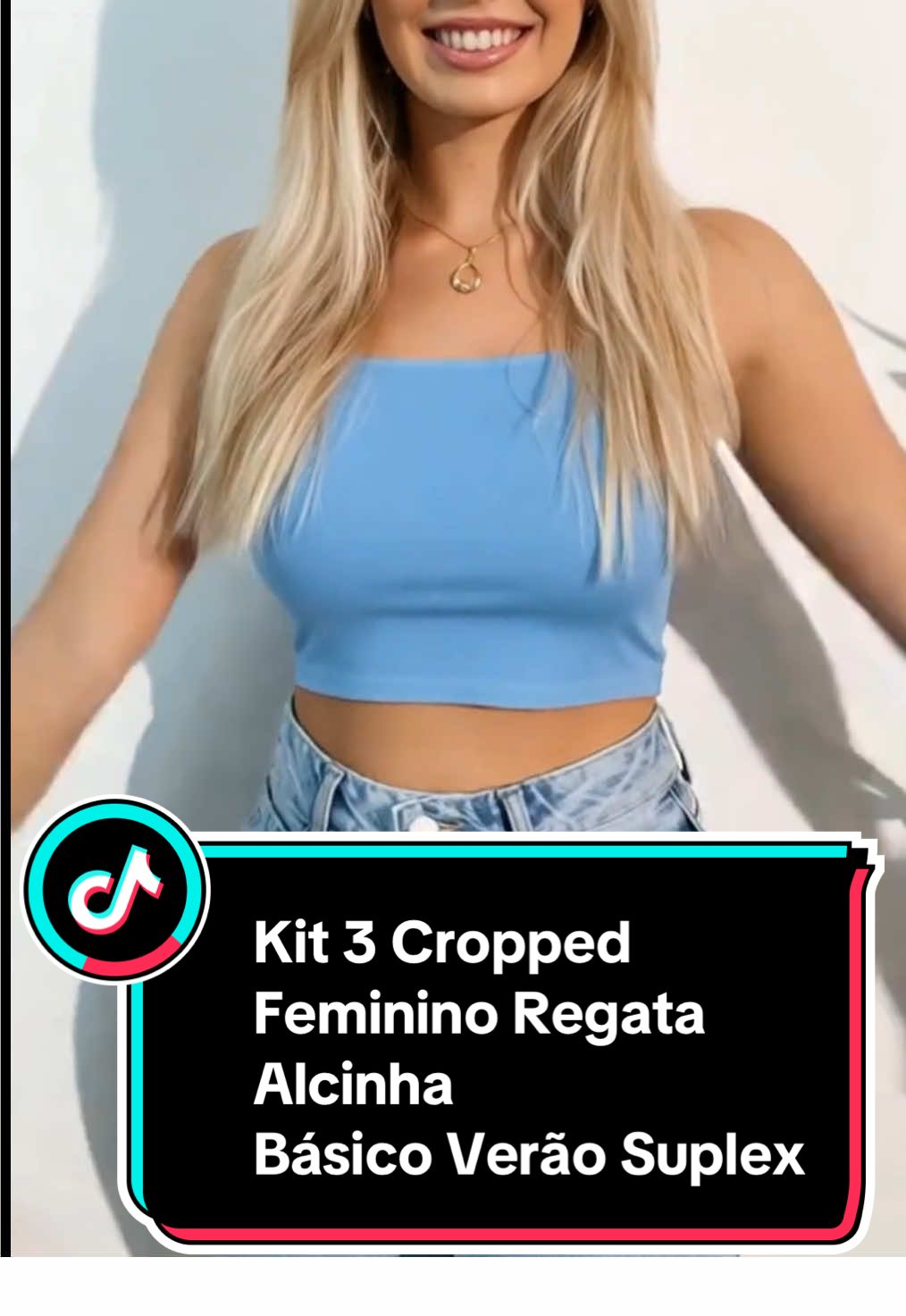 Kit 3 Cropped Feminino Regata Alcinha Básico Verão Suplex #croppedsuplex #kitbasico #modaverao #zerotransparencia #pecaversatil