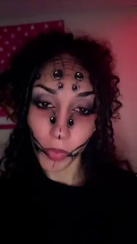 stupid spider 🕷️🕸️ #spider #makeup #halloweenmakeup #blackwidow #halloween 