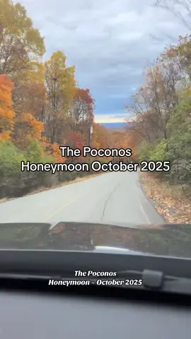 Honeymoonin’ in October. 🍂 Falling in love all over again.🍁💕 . . . . #thepoconos #honeymoon #2025bride #octoberinthepoconos #Godisgood 