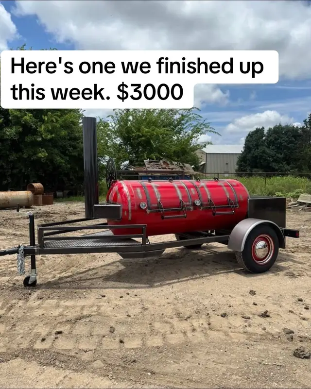 Here's one we finished up this week All ready and finished #bbq #grill #welder #bbqsmoker #smooker 