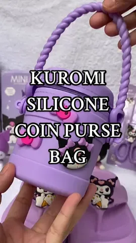 Kuromi gift ideas for Kuromi Lovers. Also available in different Sanrio Characters. #kuromi #kuromisanrio #kuromislingbag #kuromicoinpurse #coinpurseforkids 