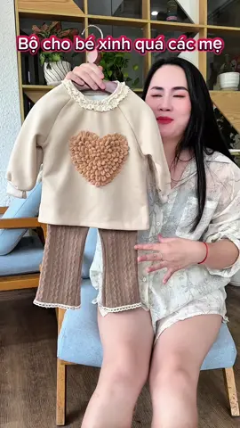 Bộ nỉ thu đông bé gái #thoitrangtreem#bobegai #bobetrai #tiktokshop 