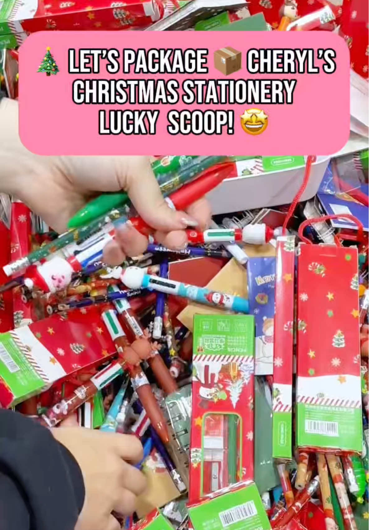 🎄 Let’s package 📦 Cheryl’s Christmas Stationery Lucky Scoop! 🤩