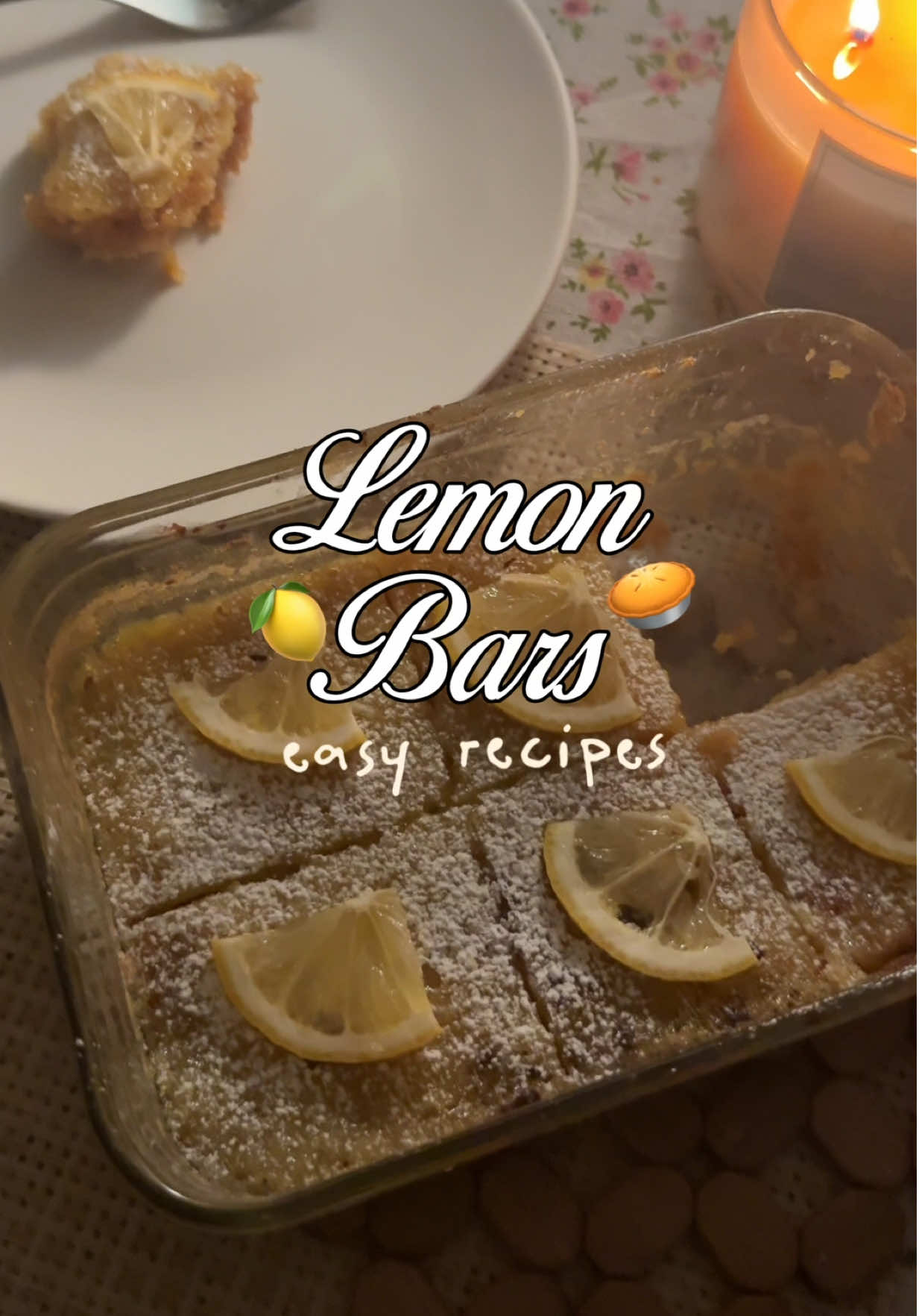 I’ve gotten back to baking and this recipe was perfect for the lemons I bought 🫶🍋 The recipe is by @anitalianinmykitchen I adjusted to 2 lemons since I like it a slight bit more sour :)  #baking #lemonbars #easyrecipeideas #nightbaking 