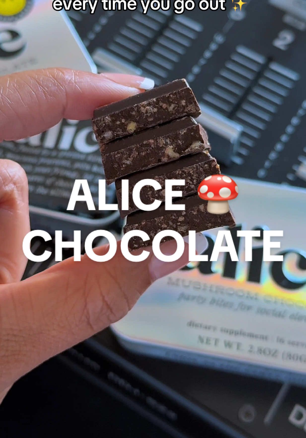 If you see me eating chocolate on the dance floor, ask me for one 😜 @alice mushrooms  #tiktokshopcreatorpicks #tiktokshopblackfriday #tiktokshopcybermonday #ttswest #tastemakerslosangeles 