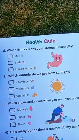 Try Not To Get 3/6 Wrong 😬👇 #healthquiz #LearnOnTikTok #tiktokquiz #Foryou 